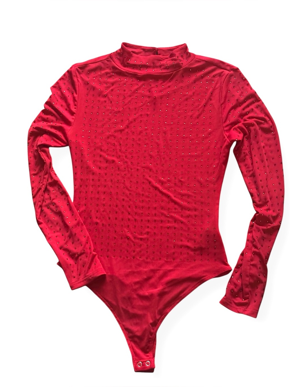 No Boundaries red beaded body suit